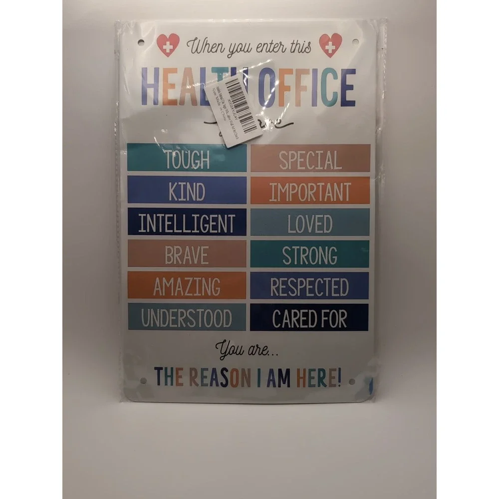 Health Office -Steel Decor Sign 12x8